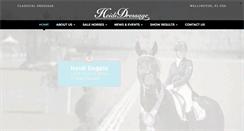 Desktop Screenshot of heidi-dressage.com