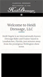 Mobile Screenshot of heidi-dressage.com