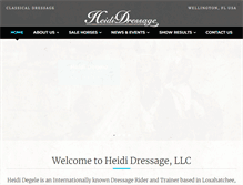 Tablet Screenshot of heidi-dressage.com